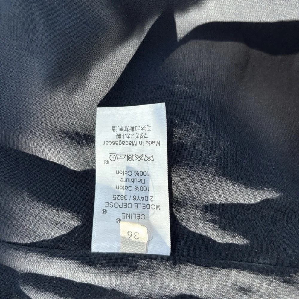 Runway 2016 Céline by Phoebe Philo Balloon Sleeve Black Blouse With Zipper - Picture 4 of 5